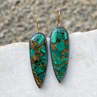 Malachite Mosaic Earrings